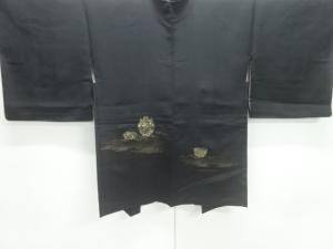 漆茶道具模様織り出し絵羽織